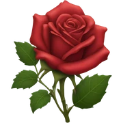 Red rose sticker
