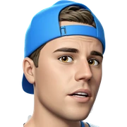 boy in blue cap portrait sticker
