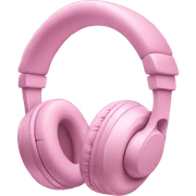Soft pink headphones sticker