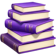 violet books sticker