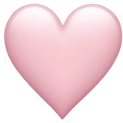 Light pink heart sticker