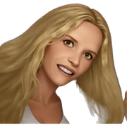 blonde girl portrait alone sticker
