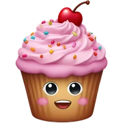 pink cupcake sticker