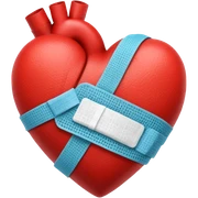 heart with a bandage sticker