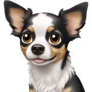 Black merle Chihuahua  sticker