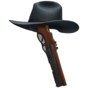 gun-to-hat sticker