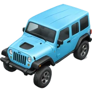 Baby blue Jeep sticker