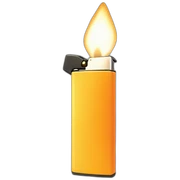 Lit lighter sticker