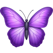 Mariposa de color morado claro  sticker