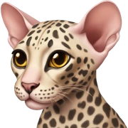 leopard sphynx sticker
