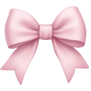 Light pink bow  sticker