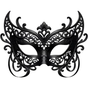 black lace masquerade mask sticker