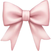 pale pink bow sticker