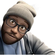 bearded boy in a beanie sticker
