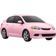 light pink car sticker