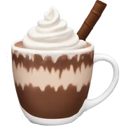 Aesthetic hot chocolate sticker