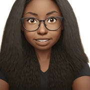 smiling girl with glasses sticker
