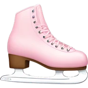 pastel pink ice skates sticker
