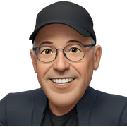 smiling boy in hat sticker