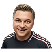 smiling boy in sportswear sticker