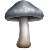 grey mushroom sticker