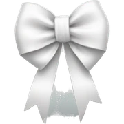 White bow sticker