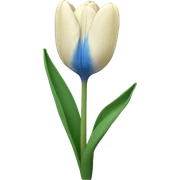 tulip blue flower  sticker