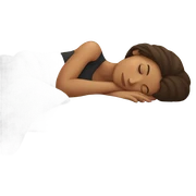 Brunette girl sleepin sticker
