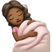 Girl sleeping sticker
