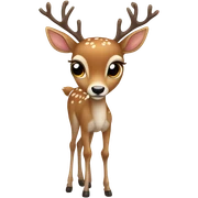 Coquette deer  sticker