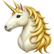 golden unicorn sticker