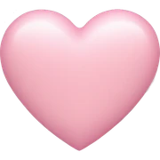Pastel pink heart sticker