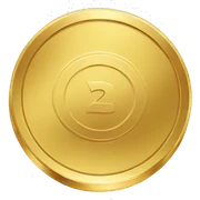 gold coin sticker