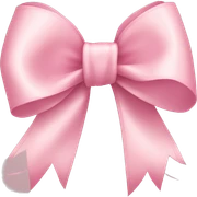 light pink ribbon bow sticker