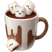 Hot chocolate with marshmallows  sticker