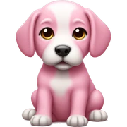 Pink puppy  sticker