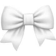 Cute White bow  sticker