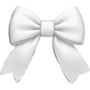 white bow sticker