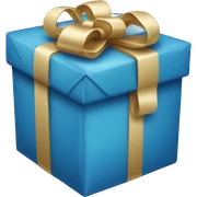 blue christmas presents sticker