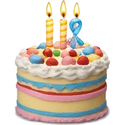 birthday cake sticker
