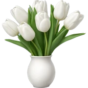 white tulips sticker