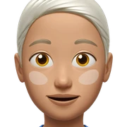 boy with white hair portrait sticker