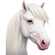 Albino Horse ￼ sticker