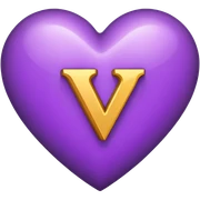 The Letter “Y” inside a Purple Heart sticker