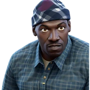 plaid shirt and hat style sticker