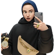 boy taking selfie with ring sticker