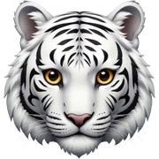 White tiger sticker