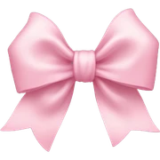 Light pink bow sticker