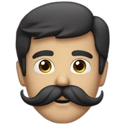 mustache sticker