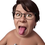 boy with tongue piercing sticker